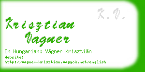 krisztian vagner business card