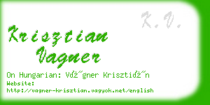 krisztian vagner business card